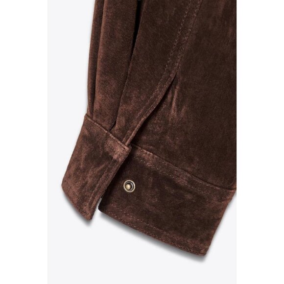 ZARA SUEDE LEATHER JACKET - Picture 10 of 10